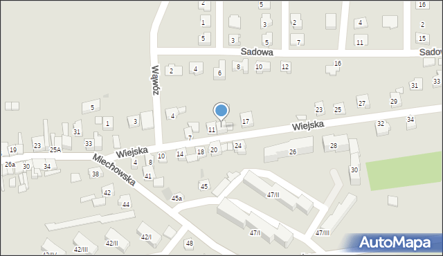 Wolbrom, Wiejska, 13, mapa Wolbrom