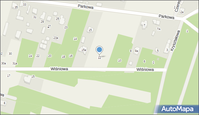 Wólka, Wiśniowa, 12, mapa Wólka