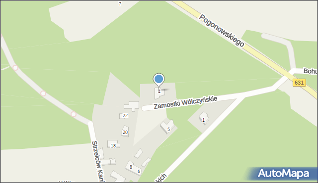 Wólka Radzymińska, Wirażowa, 1a, mapa Wólka Radzymińska