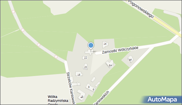 Wólka Radzymińska, Wirażowa, 3, mapa Wólka Radzymińska