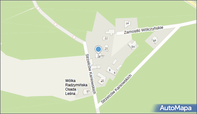 Wólka Radzymińska, Wirażowa, 4, mapa Wólka Radzymińska