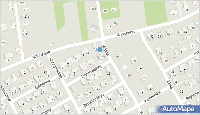 Wołomin, Widna, 27, mapa Wołomin