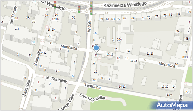 Wrocław, Widok, 12, mapa Wrocławia