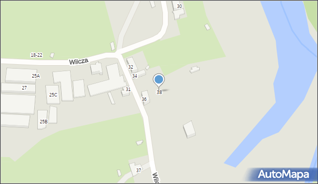 Wrocław, Wilcza, 38, mapa Wrocławia
