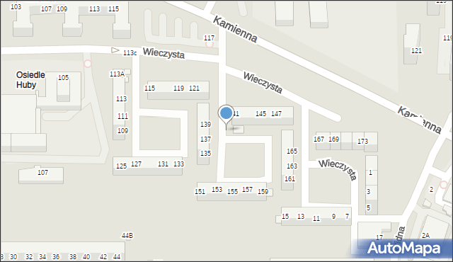 Wrocław, Wieczysta, 1, mapa Wrocławia