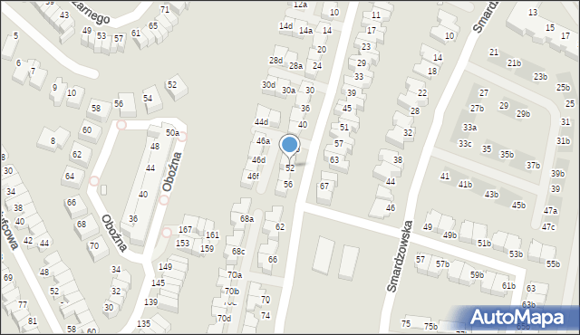 Wrocław, Wierzyńskiego Kazimierza, 52, mapa Wrocławia