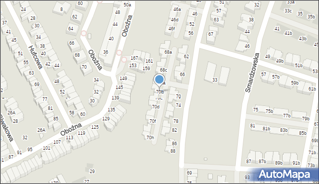 Wrocław, Wierzyńskiego Kazimierza, 70b, mapa Wrocławia