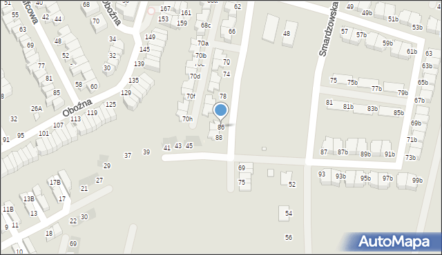 Wrocław, Wierzyńskiego Kazimierza, 86, mapa Wrocławia