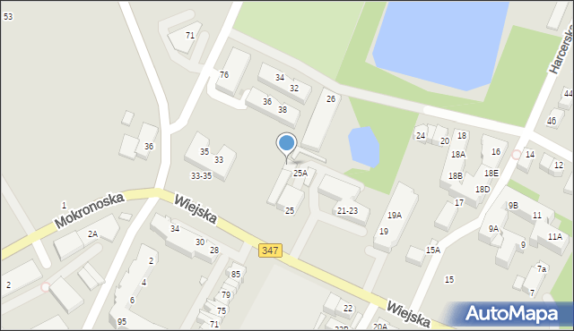 Wrocław, Wiejska, 29, mapa Wrocławia