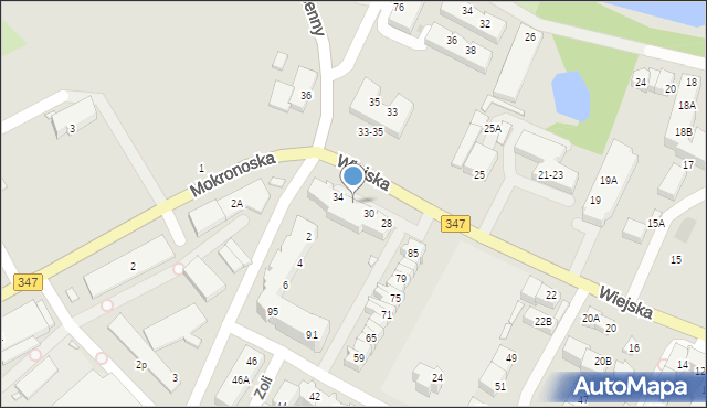 Wrocław, Wiejska, 32, mapa Wrocławia