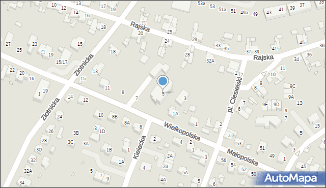 Wrocław, Wielkopolska, 5, mapa Wrocławia