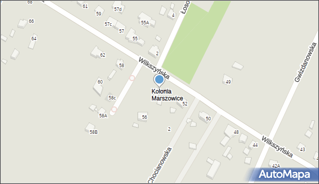 Wrocław, Wilkszyńska, 54, mapa Wrocławia