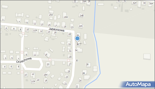 Wronki, Wiśniowa, 36, mapa Wronki