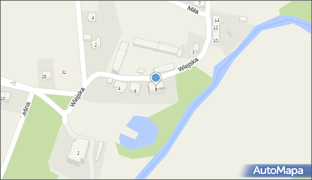 Wszemiłowice, Wiejska, 8, mapa Wszemiłowice