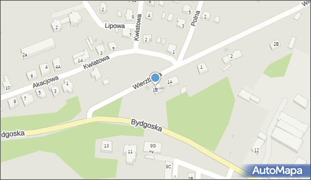 Wyrzysk, Wierzbowa, 1B, mapa Wyrzysk