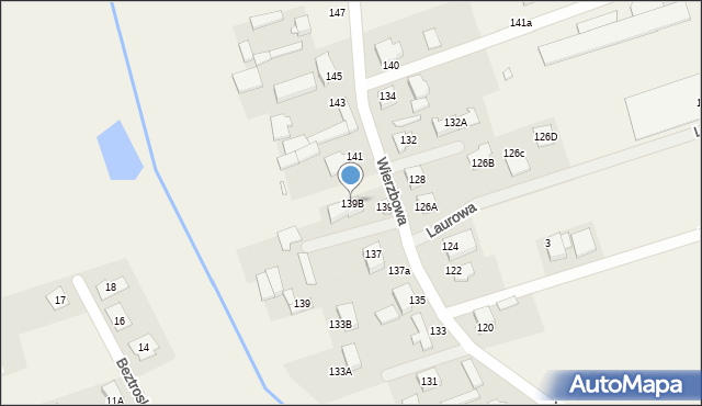 Wysogotowo, Wierzbowa, 139B, mapa Wysogotowo