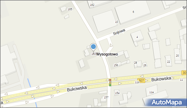 Wysogotowo, Wierzbowa, 161, mapa Wysogotowo