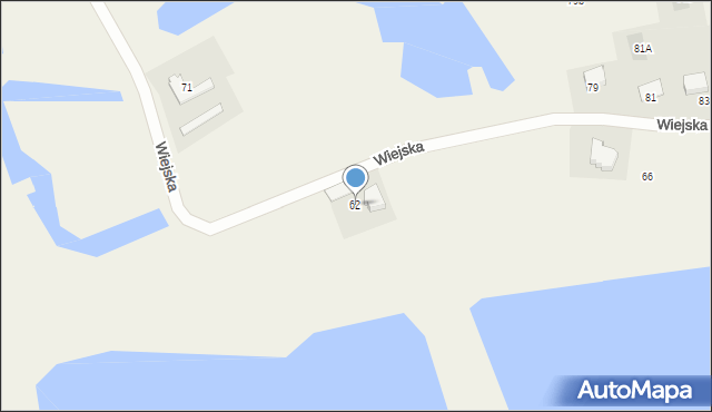 Występ, Wiejska, 62, mapa Występ