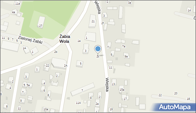 Żabia Wola, Wiejska, 2c, mapa Żabia Wola