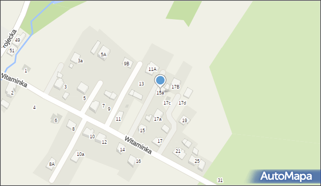 Zaborze, Witaminka, 15a, mapa Zaborze