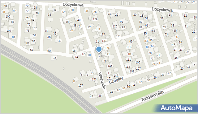 Zabrze, Wiarusów, 7, mapa Zabrza