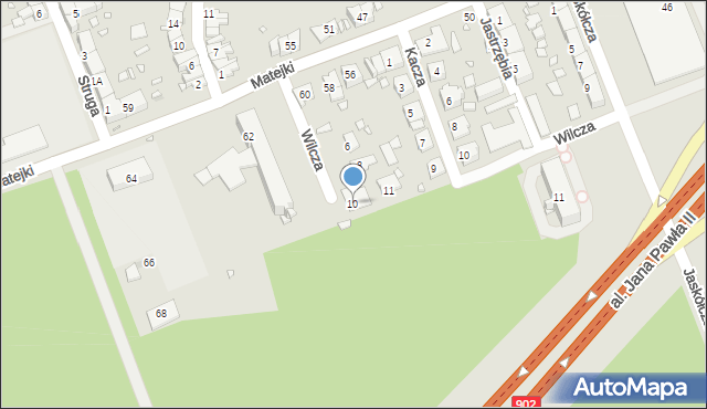 Zabrze, Wilcza, 10, mapa Zabrza