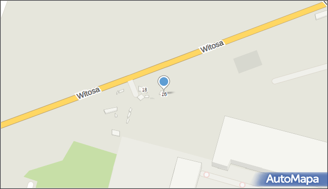 Zabrze, Witosa Wincentego, 16, mapa Zabrza