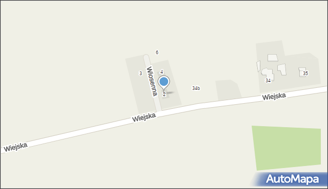 Zacharzowice, Wiosenna, 2, mapa Zacharzowice