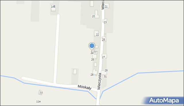 Zagórze, Wieczysta, 24, mapa Zagórze