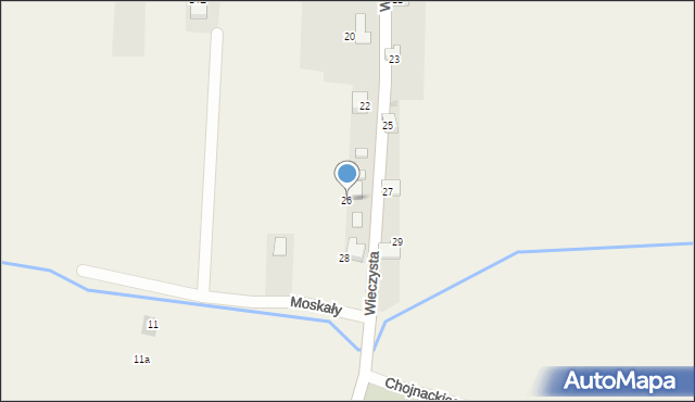 Zagórze, Wieczysta, 26, mapa Zagórze