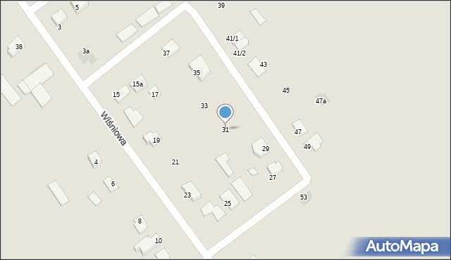 Zambrów, Wiśniowa, 31, mapa Zambrów