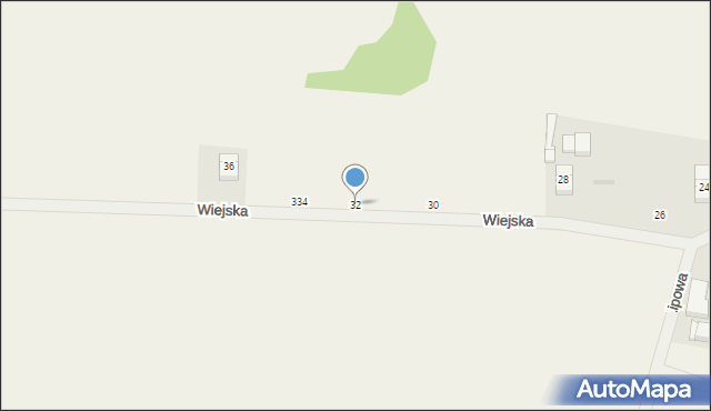 Żarkowo, Wiejska, 32, mapa Żarkowo