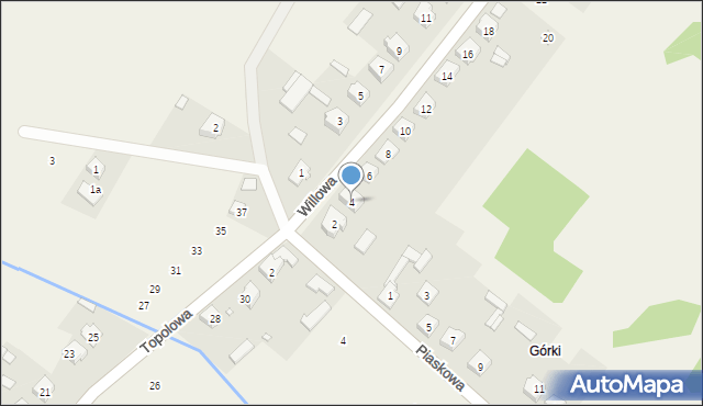 Zdów, Willowa, 4, mapa Zdów