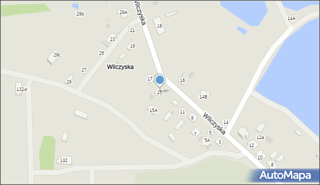 Żelechów, Wilczyska, 15, mapa Żelechów