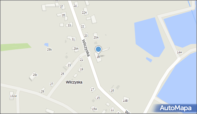 Żelechów, Wilczyska, 18, mapa Żelechów