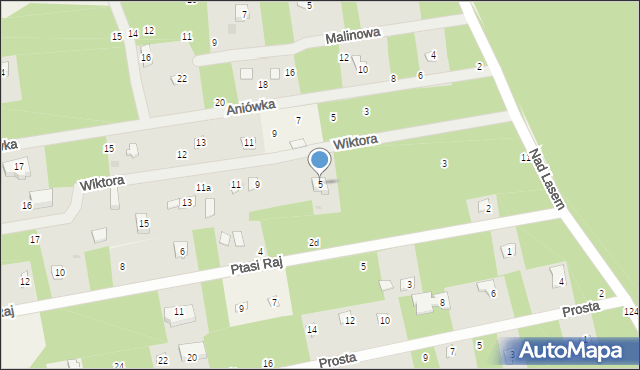 Żelechów, Wiktora, 5, mapa Żelechów