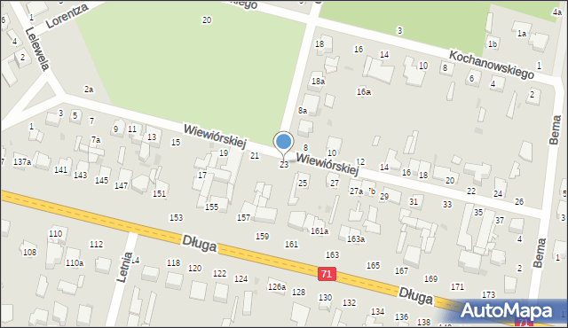 Zgierz, Wiewiórskiej Heleny, 23, mapa Zgierz