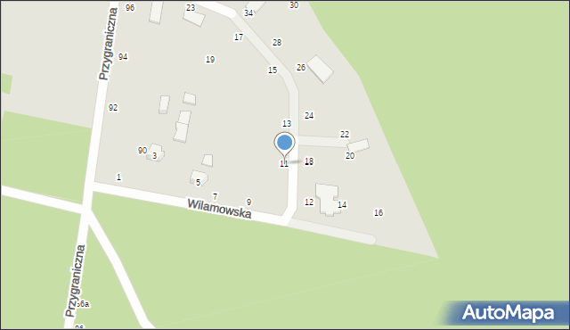 Zgierz, Wilamowska, 11, mapa Zgierz