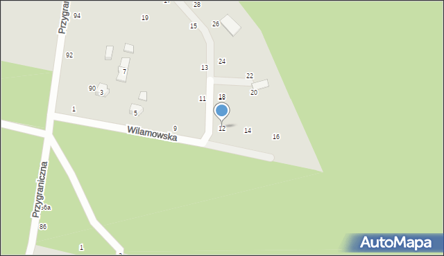 Zgierz, Wilamowska, 12, mapa Zgierz