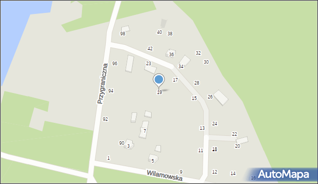 Zgierz, Wilamowska, 19, mapa Zgierz