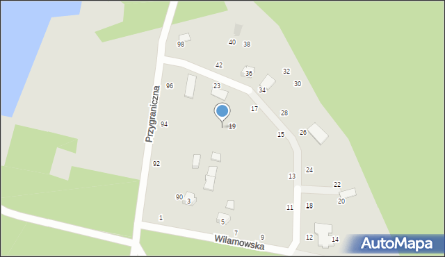 Zgierz, Wilamowska, 21, mapa Zgierz