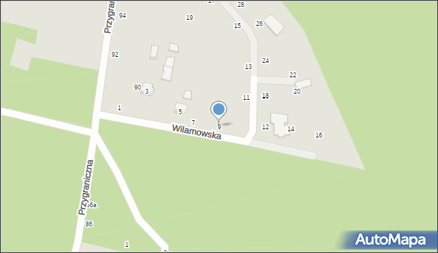 Zgierz, Wilamowska, 9, mapa Zgierz