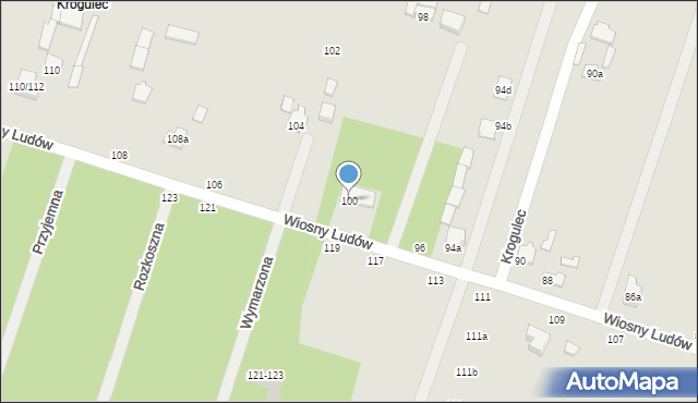 Zgierz, Wiosny Ludów, 100, mapa Zgierz