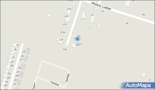 Zgierz, Wiosny Ludów, 103i, mapa Zgierz