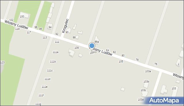 Zgierz, Wiosny Ludów, 107, mapa Zgierz