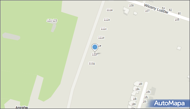 Zgierz, Wiosny Ludów, 111f, mapa Zgierz