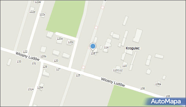 Zgierz, Wiosny Ludów, 116, mapa Zgierz