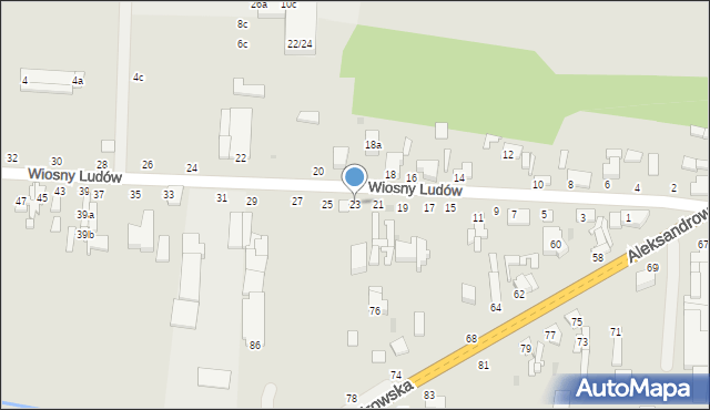 Zgierz, Wiosny Ludów, 23, mapa Zgierz