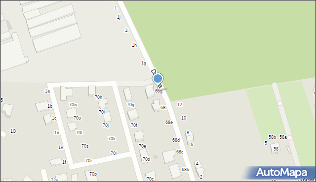 Zgierz, Wiosny Ludów, 68g, mapa Zgierz