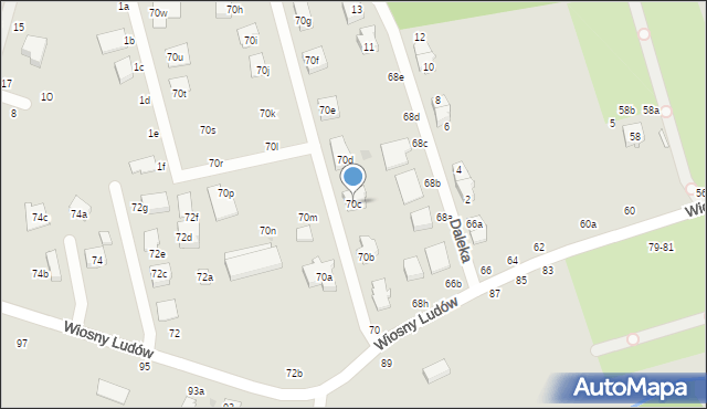 Zgierz, Wiosny Ludów, 70c, mapa Zgierz